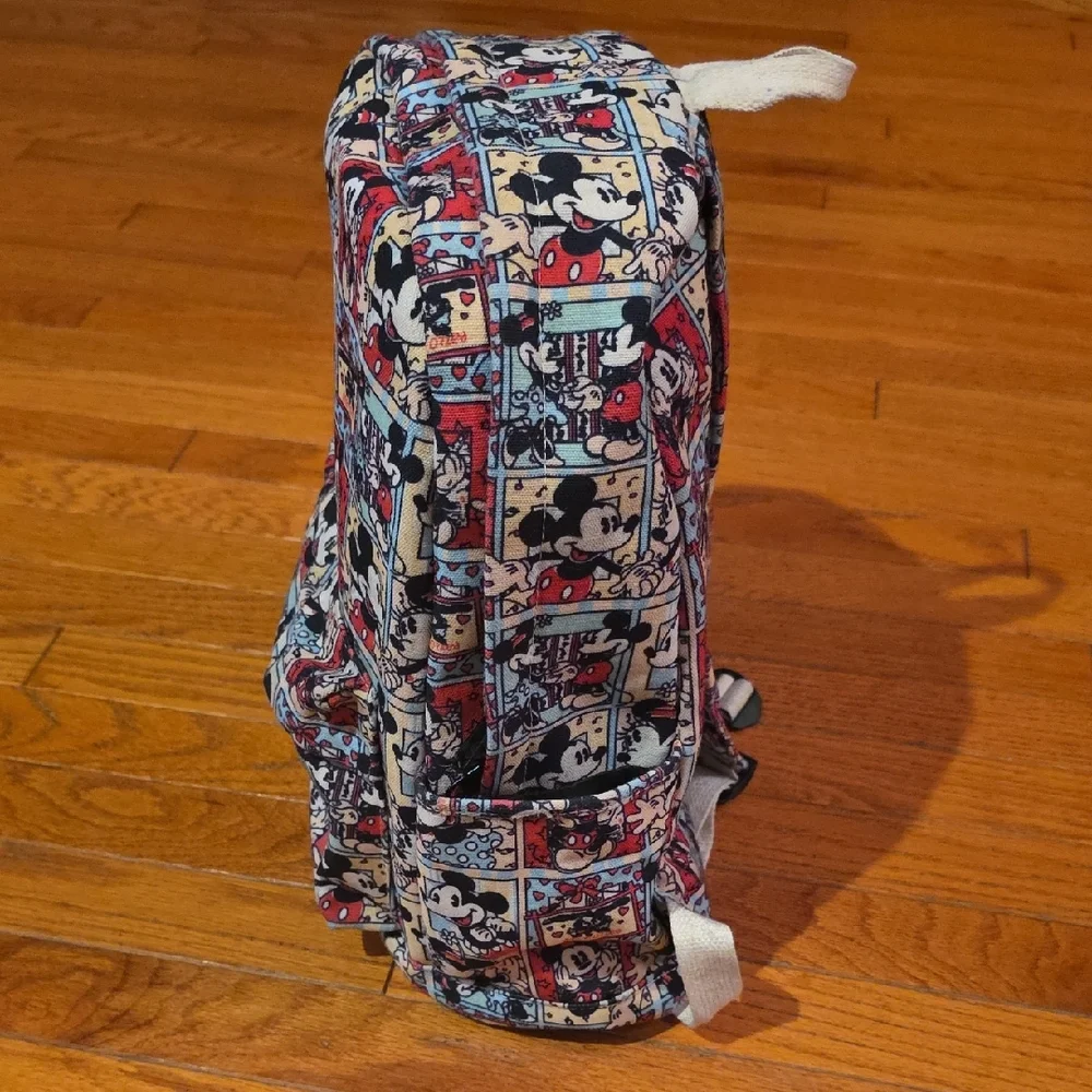 Disney Backpack - Mickey And Minnie Mouse Canvas Backpack - Picture 3 of 15